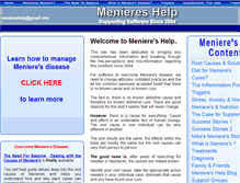 Tablet Screenshot of menieres-help.com